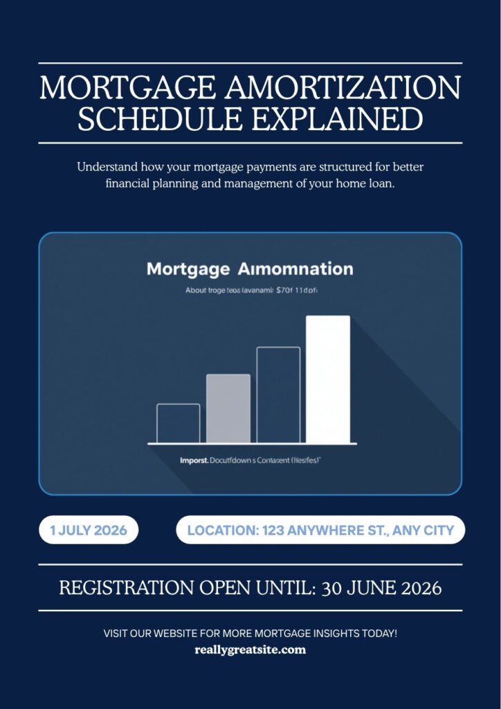 mortgage amortization schedule explained showing how a 300000 loan at 6.5% is paid off over 30 years